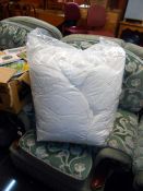 A bag of duvets/quilts