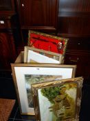 A quantity of paintings & prints etc.