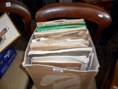 A box of old sheet music