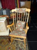 A rocking chair