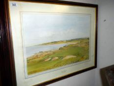 A golfing related print Royal Darnoch