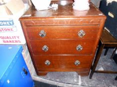 A 3 drawer chest of drawers