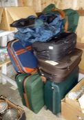 A large quantity of suitcases