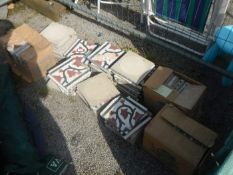 A quantity of ceramic floor tiles