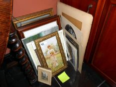 A quantity of prints & watercolours etc.