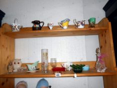 A quantity of china and art glass