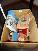 A box of various books including Edgar Wallace etc