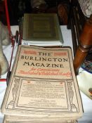 A collection of early 20th C Burlington magazines etc