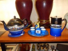 A quantity of crockery including teapot etc