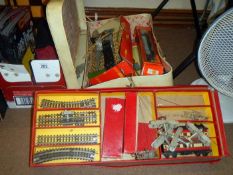 A collection of railway sets and trains