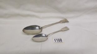 A George III silver spoon HM London 1819/20 and a Victorian silver spoon HM London 1840/41, approx.