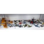 Quantity of unboxed diecast aircraft