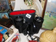 Pair of cased Sonix Zenith 10 x 50 binoculars