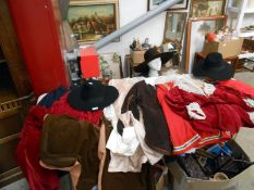 Quantity of 17th century costumes inc. hats by Dunn & Co.