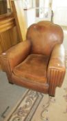 A vintage leather chair