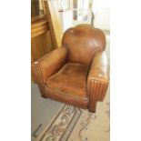 A vintage leather chair
