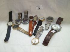 A large quantity of gents watches