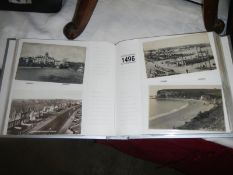 140 old postcards in photo album