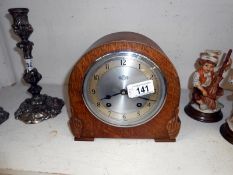 Oak case Garrard mantle clock