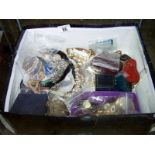 Large quantity of costume jewellery including some silver etc.