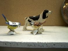 2 Goebel bird figures and an Aynsley dog figure