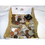 A quantity of English & foreign coins