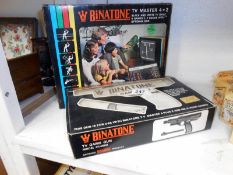 Boxed 1970's Binatone tv game boxed with tv game gun