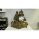 A French spelter clock