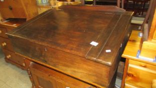 A mahogany desk top