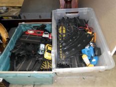 Quantity of Scalextric track and cars etc. Inc.