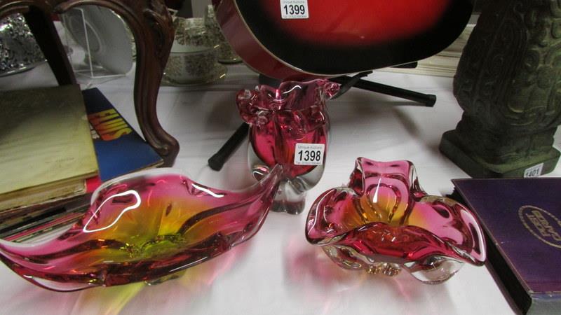 3 good quality studio glass items