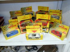 Quantity of boxed Shell sportscar collection diecast cars