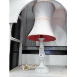 A continental porcelain table lamp