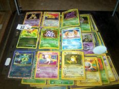 A collection of Pokemon cards,