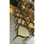 4 mahogany shield back chairs