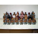 An interesting set of ceramic crusaders chess set