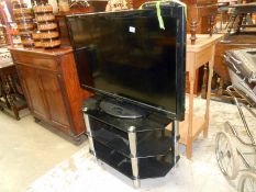 A large Panasonic flat screen television