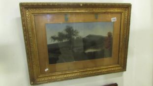 A framed and glazed landscape