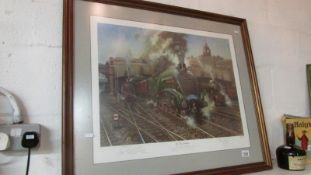 A limited edition railway print "The Elizabethan" of A4 Pacific No.