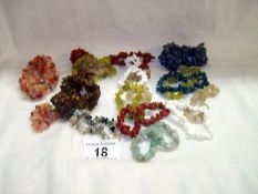 18 crystal bracelets