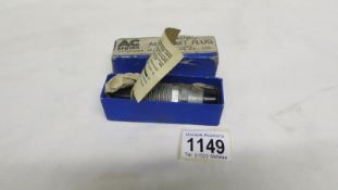 A boxed and unused vintage aircraft spark plug by A C Sphinx