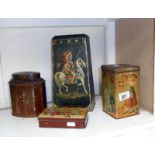 4 vintage collectors tins inc.