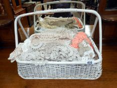 A large quantity of lace abd linen including Victorian and Edwardian