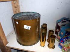 5 brass shell cases