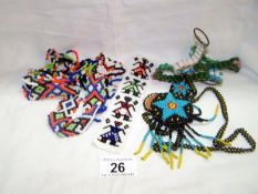 Mixed lot of beaded costume jewellery