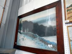 Edwardian Winter scene print
