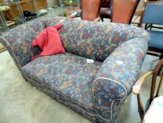 A Chesterfield drop end settee