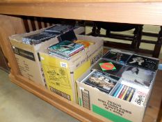 3 boxes containing over 330 CD's on various genres of music from 1930's to present