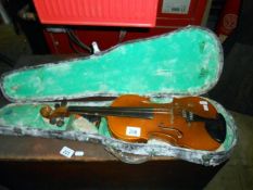 A Lark violin in case