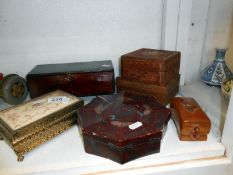 Quantity of jewellery and trinket boxes inc.